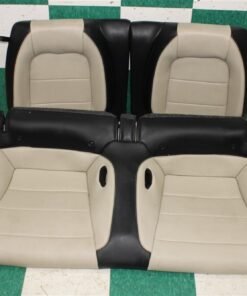 15′ Mustang Coupe Beige Dual Power Heat Cool Buckets Backseat Seats Set