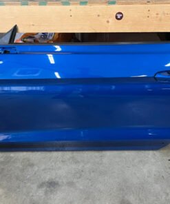 2015-2021 Ford Mustang GT GT500 LH Driver Side Door Complete w/Glass Blue