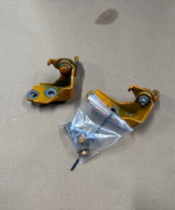 2015-2023 Mustang GT GT500 GT350 Door Hinges LH Driver Upper Lower Orange