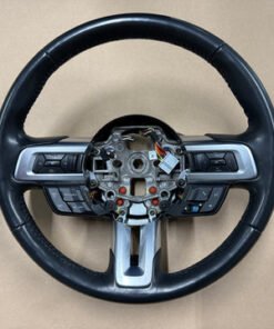 2018-2023 Ford Mustang Leather Steering Wheel Black Manual