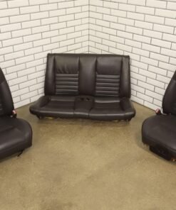 Buy 1999–2004 Ford Mustang Cobra Convertible Leather Seat Set – Dark Charcoal.